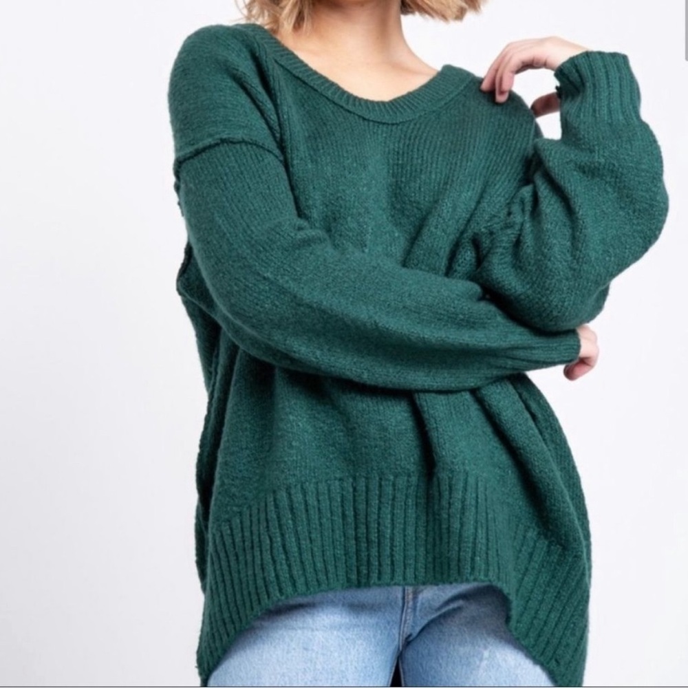 Free People Brookeside Oversized Boxy Sweater Size XS
